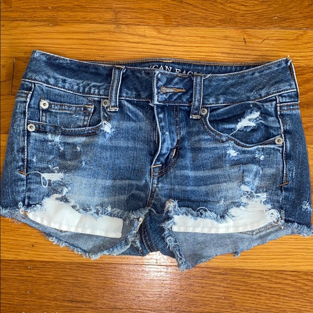 American Eagle Ripped jean shorts